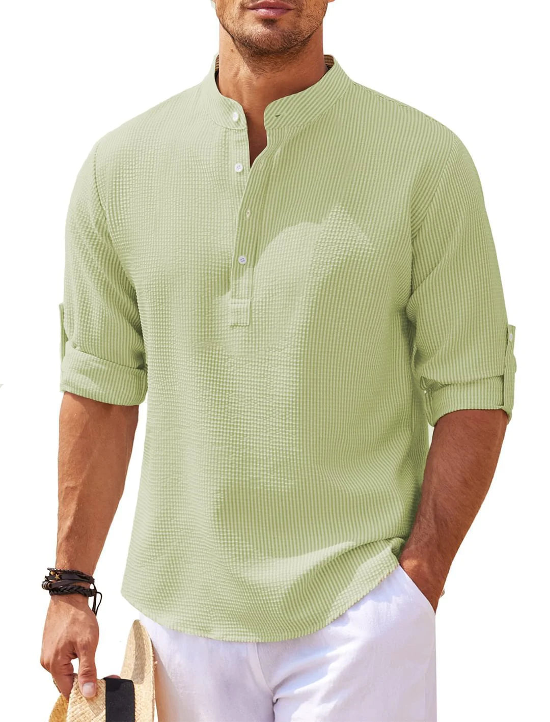 Carbon-Fibre Pattern Collar Shirt